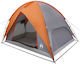 vidaXL Summer Camping Igloo Tent Orange with Do...