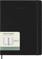 Moleskine Classic Planner 2026 2027 Weekly Notes 18 Month Black Extra Large 19x25 Hard Cover 8056999279905 Moleskine Classic Planner 2026 2027 Weekly Notes 18 Month Black Extra Large 19x25 Hard Cover 8056999279905