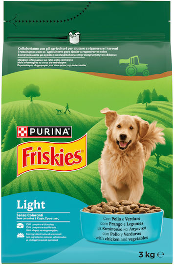 Friskies 3kg Ξηρά Τροφή Σκύλων Διαίτης με Κοτόπουλο και Λαχανικά