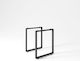 Uhome "u" Metallic Furniture Leg 2 Pieces Suitable for Table / Coffee Table 60x5x70cm Black