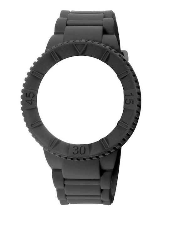 WATX & CO Καουτσούκ Λουράκι Γκρι 43mm