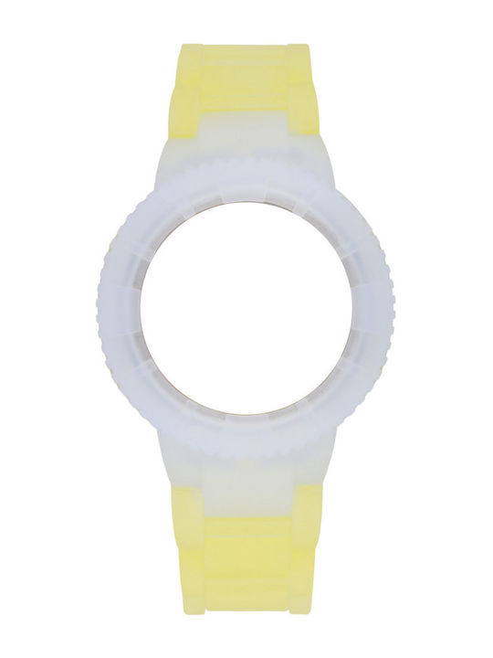 WATX & CO Gummi-Armband Gelbes 38mm