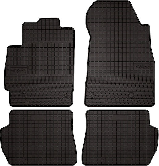 Rubber Car Mats Mazda 2 Ii Hatchback 2007-2015 Black Fitted