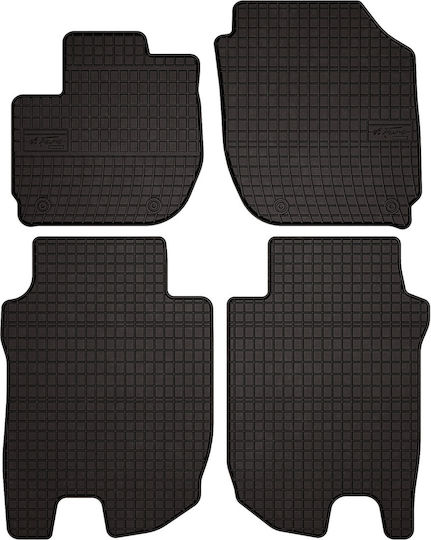 Rubber Car Mats Honda Hr-v Ii Crossover 2014-2018 Black Fitted