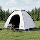 vidaXL Summer Camping Igloo Storage Tent White for 2 People 198x144x107cm