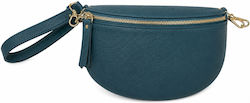 Vero Damentasche Leder Gürteltasche Grün
