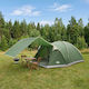 vidaXL Summer Camping Storage Tent Green for 6 ...