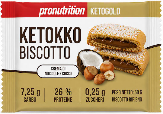 Кето Бисквита Nocarbo Кокос и Лешник 50g Pronutrition