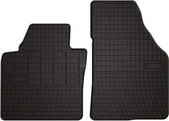 Rubber Car Mats Volkswagen Touran I 2fl Minivan 1st Row 2010 Black Fitted