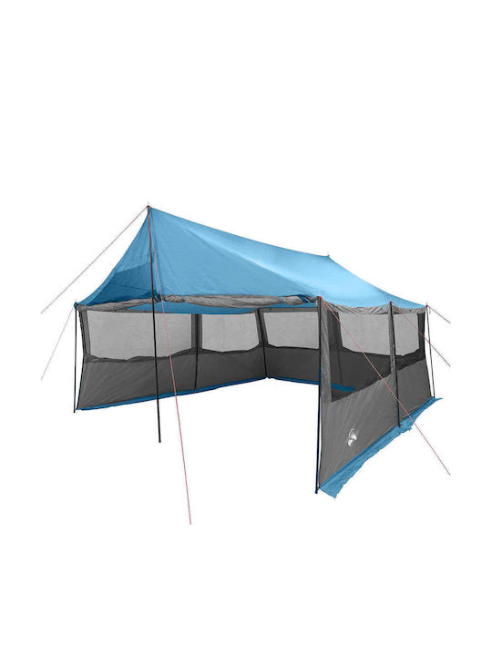 vidaXL Zusammenklappbares Garten Gazebo Blau 4,5x4m