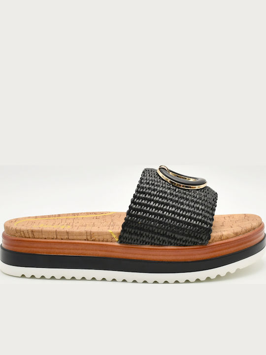 Дамски Сандали Flatforms Черни