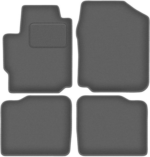 Velour Auto Fußmatten Graphit Daihatsu Materia Minivan 2007-2011