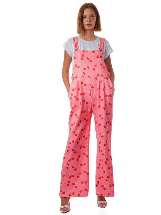 Silia D Women's Pink Dungarees