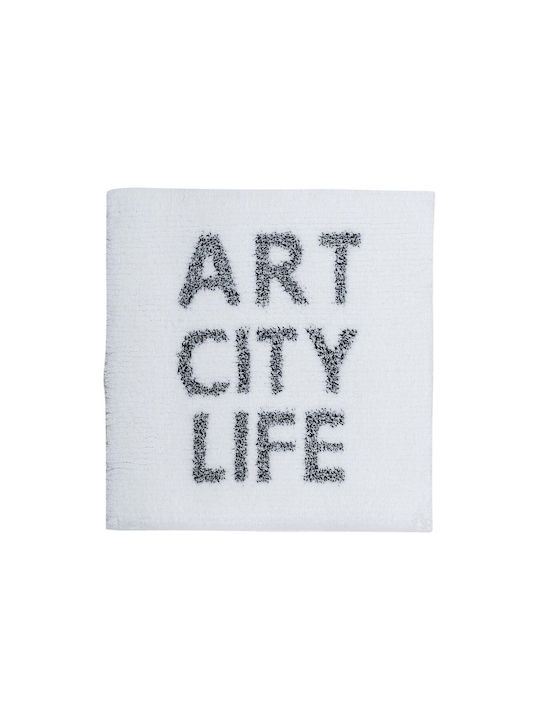 Sorema Πατάκι Μπάνιου City Life 10021020 White 60x60εκ.
