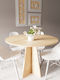 Rundes Küchen Tisch Holz Santalam 90x90cm