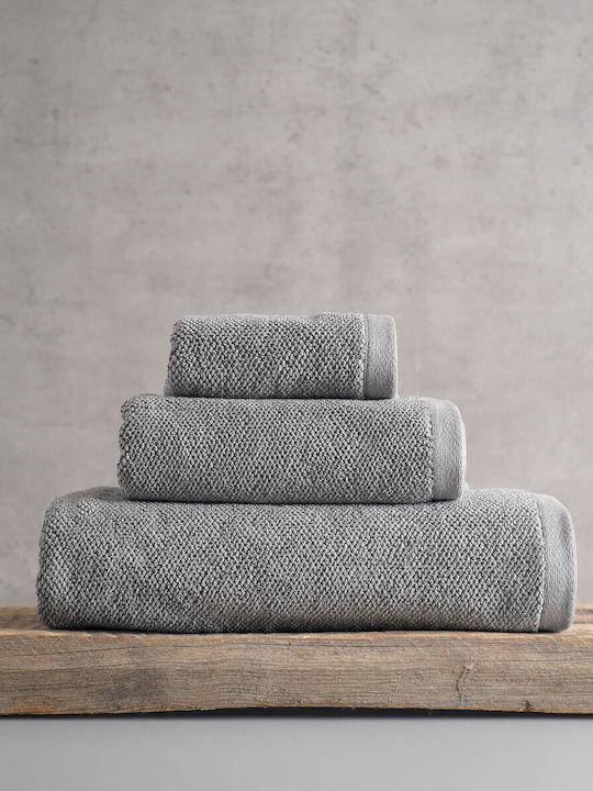Rythmos Bath Towel Set 5 Pieces Essence Grey Weight 600gr/m²