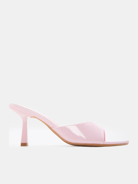 Luigi Mules In Patent Leather With High Heel In...