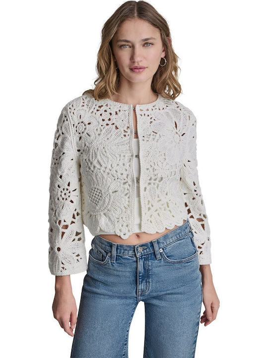 Women's Cardigan in Ecru Colour