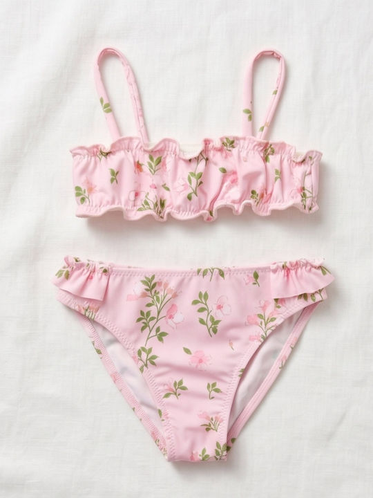 Crool Kinder Badebekleidung Bikini Pink Flowers