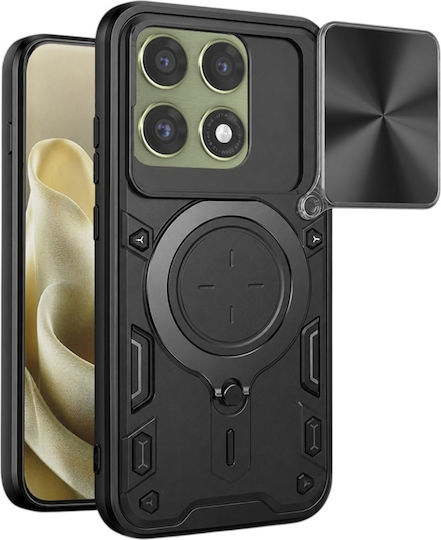 Husă Motorola Edge 70 Pro Set Protecție Cameră Inel Magnetic Sticker Camguard Pro Negru
