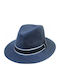Pg Accessories Palarie Copii Fedora Tesatura Albastru Marin