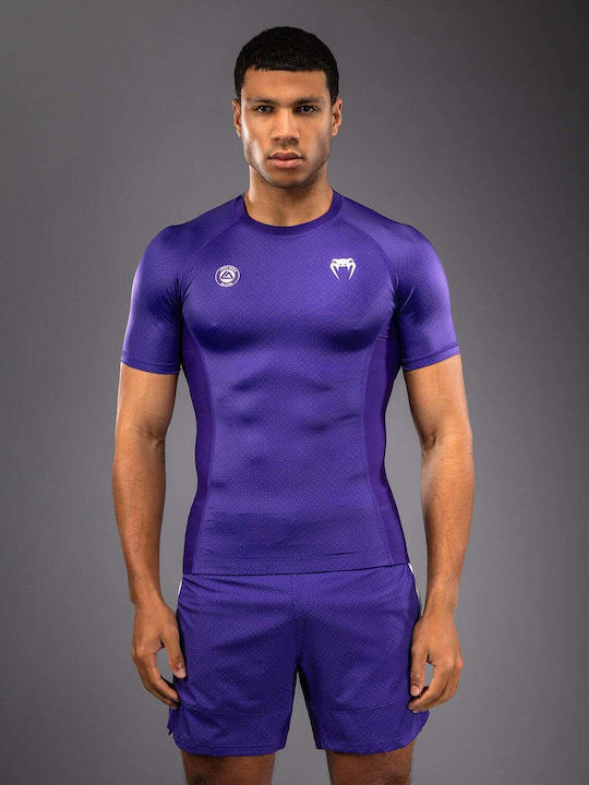 Venum Tricou Pentru Bărbați Cu Mâneci Scurte VENUM-06052-008 Pentru Jiu-Jitsu Violet Venum Tricou Pentru Bărbați Cu Mâneci Scurte VENUM-06052-008 Pentru Jiu-Jitsu Violet