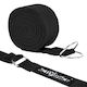 Durable Yoga Strap 300x3.8cm Black