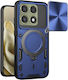 Husă Motorola Edge 70 Pro Inel Magnetic Protecție Cameră Set Autocolant Camguard Pro Albastru