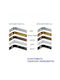 Import Hellas Wall Curtain Rail Base Metallic White 0031-0146A