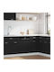vidaXL vidaXL Rechteckiges Bücherregal Schwarz Eiche 45cm 863150