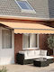 vidaXL Terrasse Markise Beige 4x3m