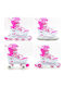 Athlopaidia 002.10320/K/38 Inline / Quad Adjustable Rollers Pink Children's