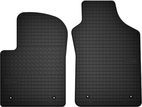 Front Rubber Mats Fiat 500 Cabrio Hatchback From 2013 To 2019