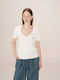 Καλοκαιρινό T-shirt Φόρεμα Ivory