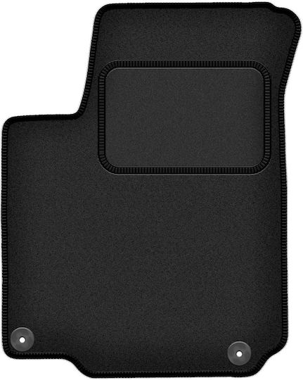 Velour Driver’s Mat Vw Jetta Iv Sedan Wagon 1998-2005 Black