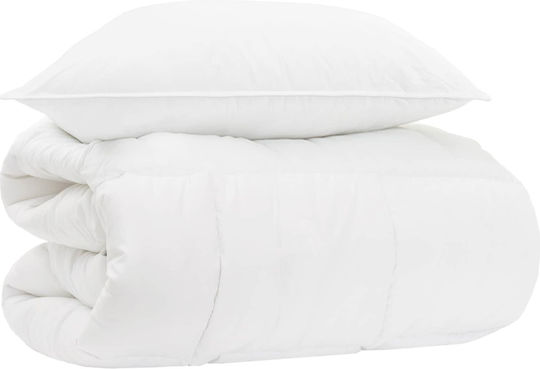 vidaXL Set de pături simplu 135x200cm Alb 2 buc