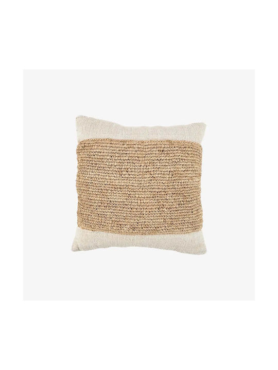 Phos & Gaia Decorative Pillow Case Raffia Stamp Raffia Stamp 50x50cm