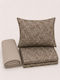 Comfort Set Single Bed Sheets 165x270cm Brown 3 Pieces
