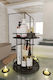 Stewehome Double Metal Bathroom Organizer Cosmetics Jewelry Spices Yellow