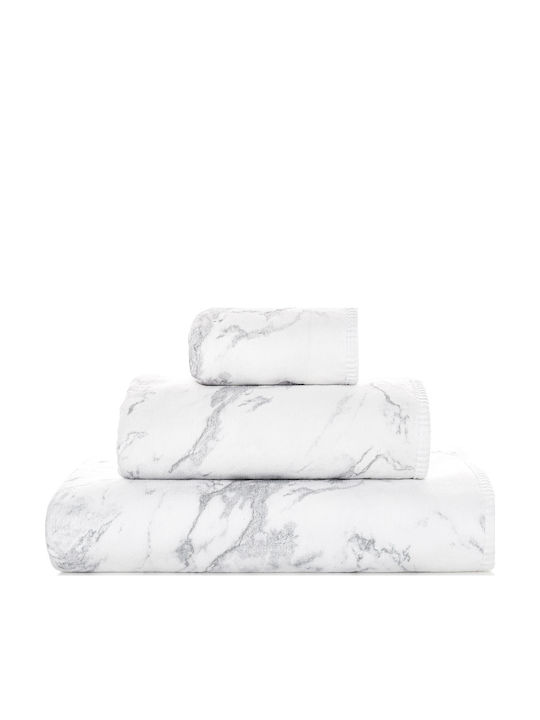 Graccioza Πετσέτα Σώματος Mabel 70x140εκ. Silver-white