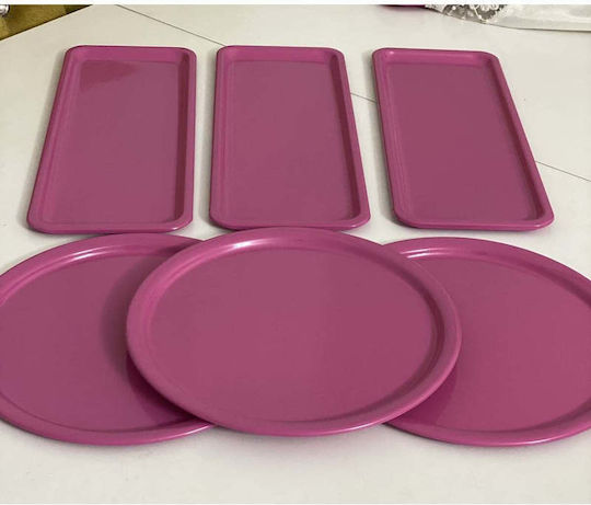 SteweHome Метален Сервиращ Диск 22x22см 6 Бройки