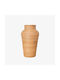 Phos & Gaia Decorative Floor Vase Beige Φ30xH56cm