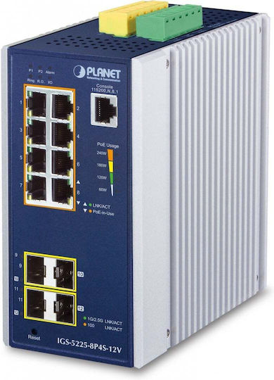 Planet IGS-5225-8P4S-12V Захранване 1бр