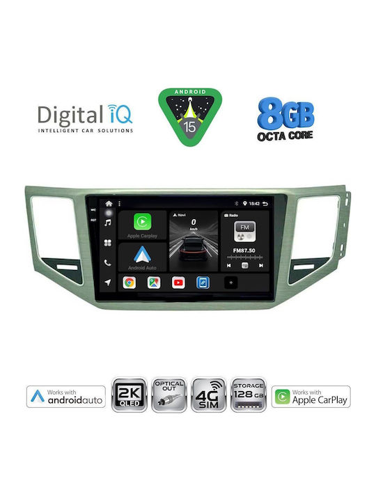 Digital IQ Car Audio System for Volkswagen Golf Sportsvan 2014-2021 (Bluetooth/USB/WiFi/GPS/Apple CarPlay/Android Auto) with 10" Touch Screen