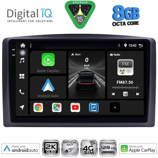 Digital IQ Car Audio System for Mercedes-Benz Vito / Viano 2015-2022 (Bluetooth/USB/WiFi/GPS/Apple CarPlay/Android Auto) with 10" Touch Screen