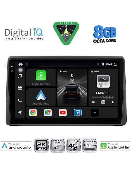 Digital IQ Car Audio System for Nissan Juke 2021 (Bluetooth/USB/WiFi/GPS/Apple CarPlay/Android Auto) with 10" Touch Screen