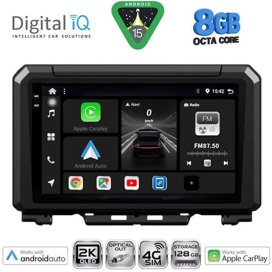 Digital IQ Ηχοσύστημα Αυτοκινήτου για Suzuki Jimny 2017 (Bluetooth/USB/WiFi/GPS/Apple-Carplay/Android-Auto) με Οθόνη Αφής 9"