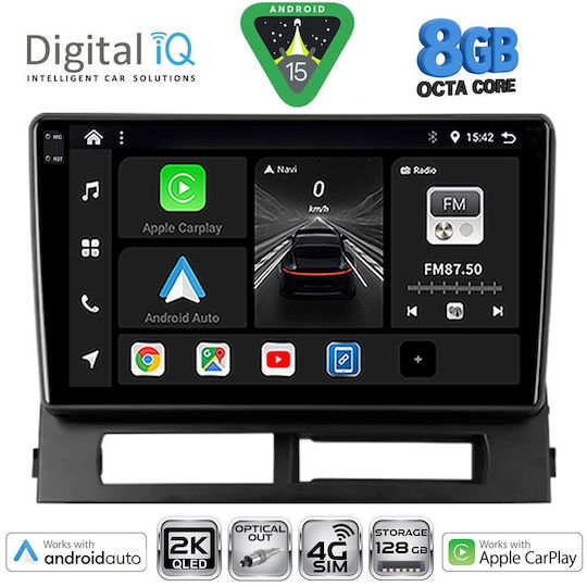 Digital IQ Car Audio System for Toyota Prius 2003-2009 with Clima Bluetooth USB WiFi GPS Apple CarPlay Android Auto with 9" Touch Screen