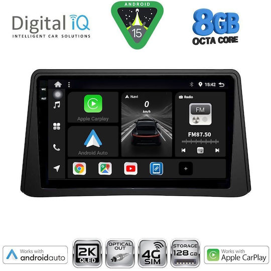 Digital IQ Car Audio System for Opel Mokka 2012-2015 Bluetooth USB WiFi GPS Apple CarPlay Android Auto with 9" Touch Screen