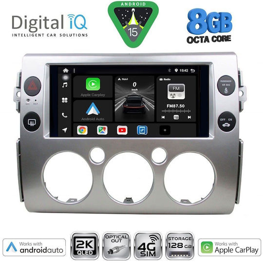 Digital IQ Ηχοσύστημα Αυτοκινήτου για Toyota FJ 2007-2013 (Bluetooth/USB/WiFi/GPS/Apple-Carplay/Android-Auto) με Οθόνη Αφής 9"